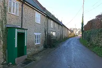 Straat in Shipton Gorge