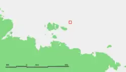 Ligging van het eiland