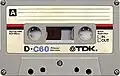 Oude jaren 80 TDK "D" voor 'Dynamische' Compact cassette