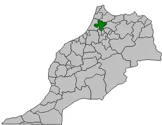 Kaart van Sidi Kacem