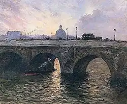 Pont Royal au soleil couchant