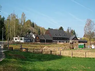 Siebenschlehener stampmolen bij Schneeberg