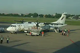 ATR 72 van Siem Reap Airways op Phnom Penh International Airport in 2008