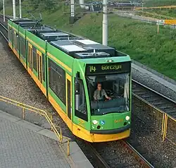 Siemens Combino op sneltramlijn 14.