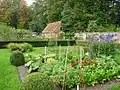 Gooilust, moestuin, schuur, tuinmuren oranjerie en koude bak