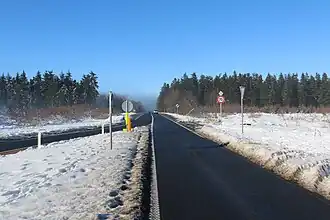 de N676 aan het Signaal van Botrange