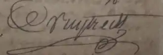 Handtekening van Casper Lodewijk van Uytrecht