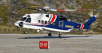 Een Sikorsky S-92 van Cougar Helicopters.