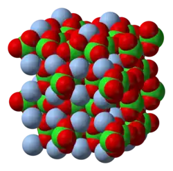 Kristalstructuur van zilverchloraat