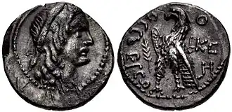 Zilveren drachme van Malichus I