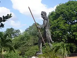 Beeld van Simón Bolívar in Ciudad Bolívar