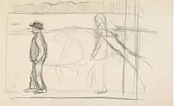 Schets voor fresco in de Domkerk van Tampere