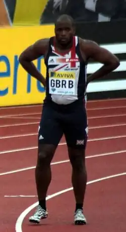 Tijdens de Crystal Palace Grand Prix 2012