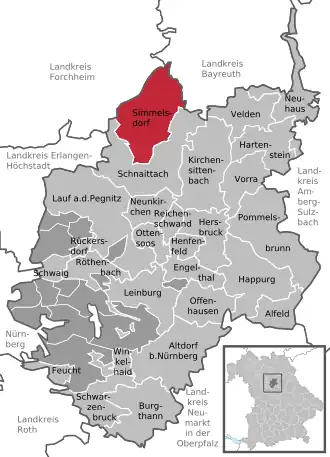 Kaart van Simmelsdorf