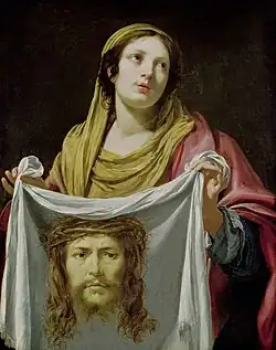 Heilige Veronica met de doek door Simon Vouet