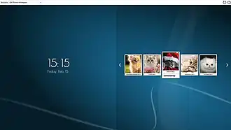 Het standaard SDDM-thema (2016)