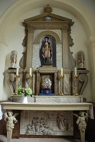 Aldegonda in de Sint-Aldegondiskerk te Deurle