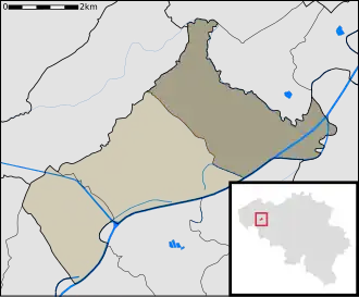 Kaart van Sint-Baafs-Vijve