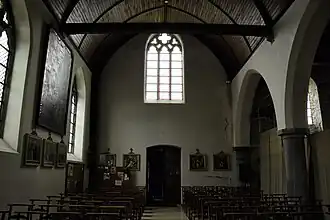 Achterzijde van het neogotisch schip