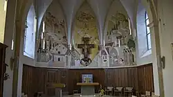 Het koor van de kapel