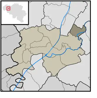 Kaart van Sint-Martens-Leerne