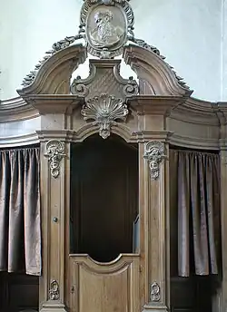 Biechtstoel (detail)