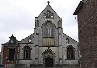 Gevel van de kerk