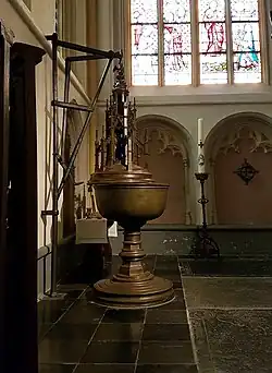 Doopvont in de zuidwestelijke doopkapel