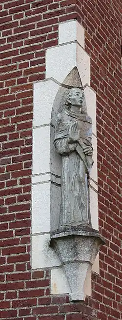 gevelbeeld Sint Norbertus in Gennep