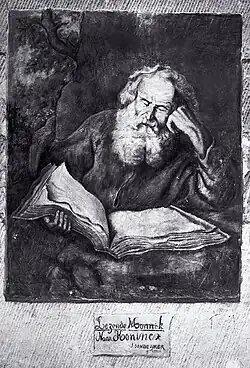 Lezende monnik (foto uit 1974)