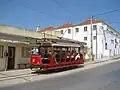 Sintra tram nr.1 naast de remise Banzão