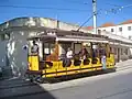Sintra tram nr.7 naast de remise Banzão