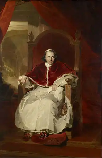 Paus Pius VII (1819), Thomas Lawrence, Royal Collection