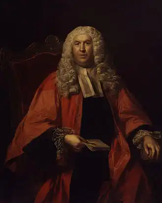 Portret van Sir William Blackstone, circa 1755