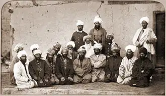 Ghilji-stamhoofden in Kabul (circa 1880)