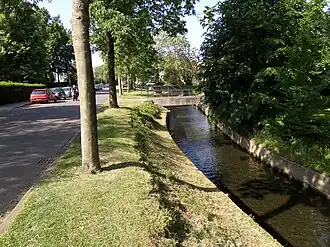 De Keutelbeek met links de Parklaan