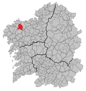 Kaart van Coristanco