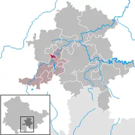 Kaart van Sitzendorf