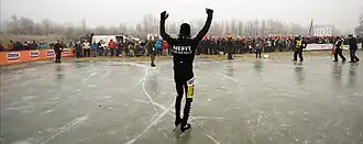 Sjoerd Huisman na zijn kampioenschap in 2009