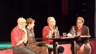 Van Maanen (midden) op het Skepsis Congres 2015.