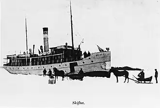 De Skiftet in het ijs