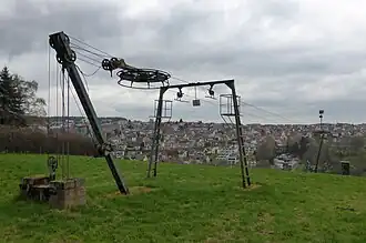 Restanten van de skilift (boven)