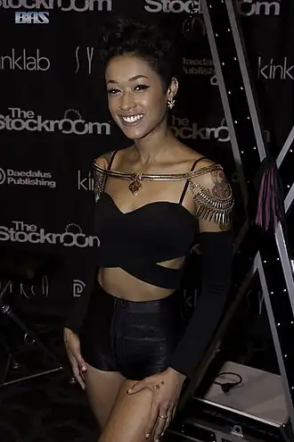 Skin Diamond op de 2016 AVN Adult Entertainment Expo