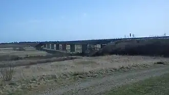 De Skive Ådalbrug gezien vanuit het noordwesten