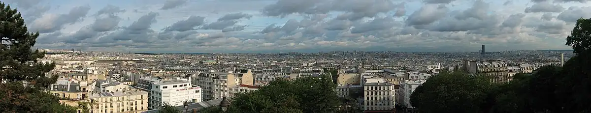 Skyline van Parijs vanuit de Sacré-Cœur