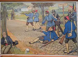 Graaf Frederik de Merode raakt gewond tijdens de slag bij Berchem