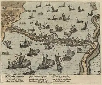 Overzicht van de slag (collectie: Rijksmuseum Amsterdam)