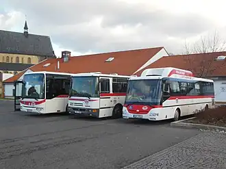 Drie bussen van ČSAD MHD Kladno (2014)