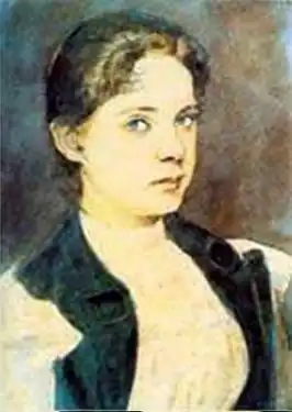 Zelfportret van Slava Raškaj