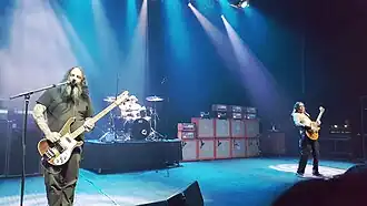 Sleep tijdens een optreden, maart 2018.